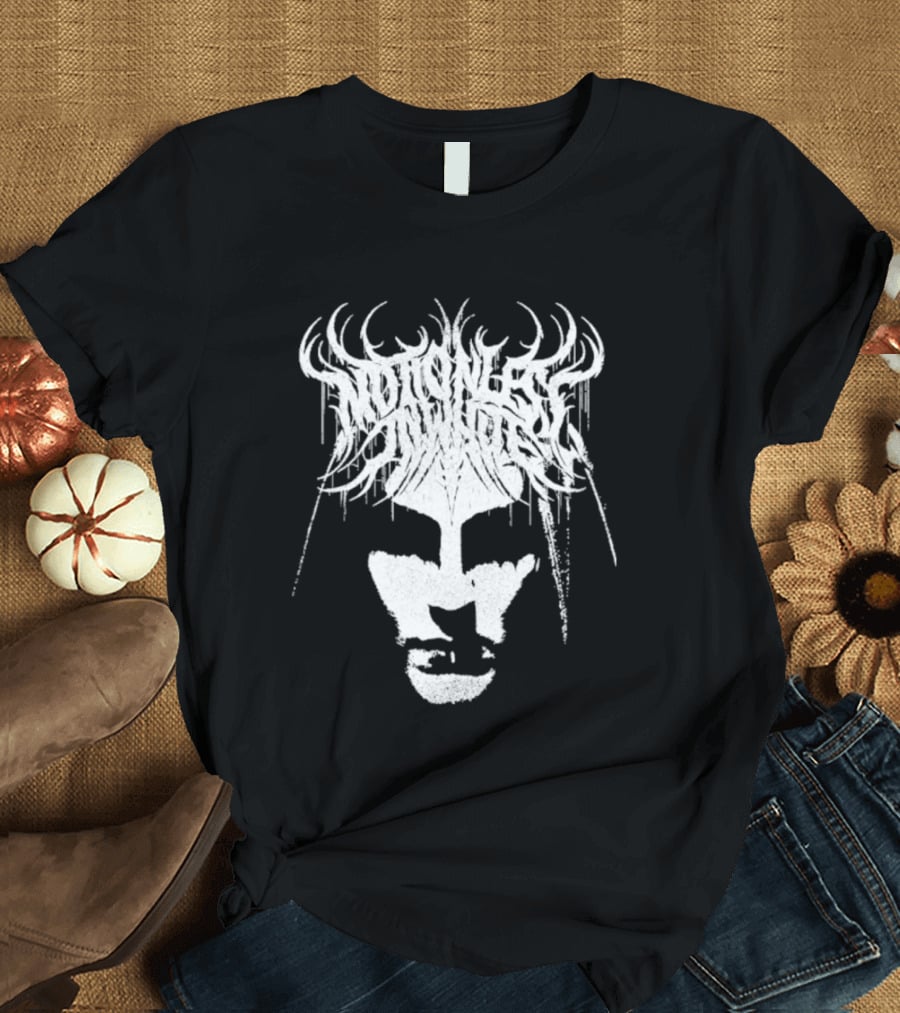 Miw Fear Not The Dark Symmetrical Antlered Reflection T-Shirt