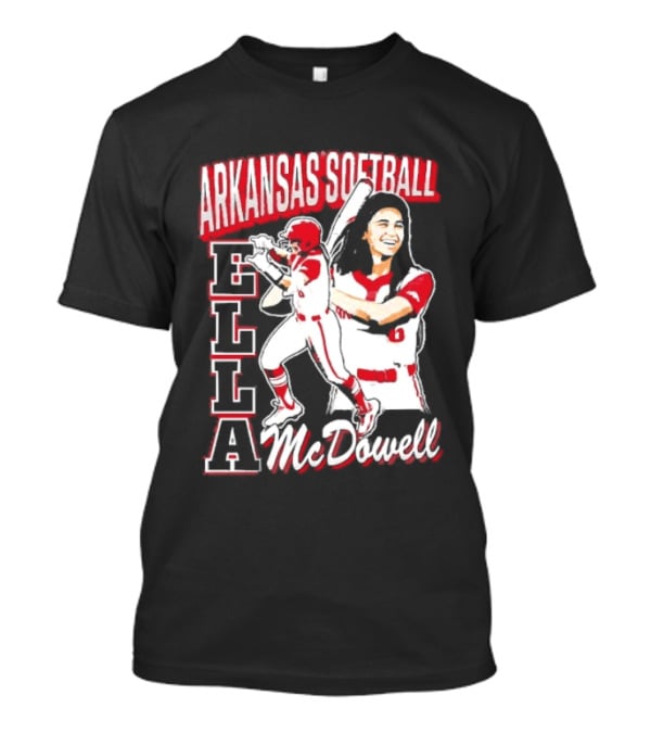 Ella McDowell Arkansas Softball Player Team Spirit T-Shirt