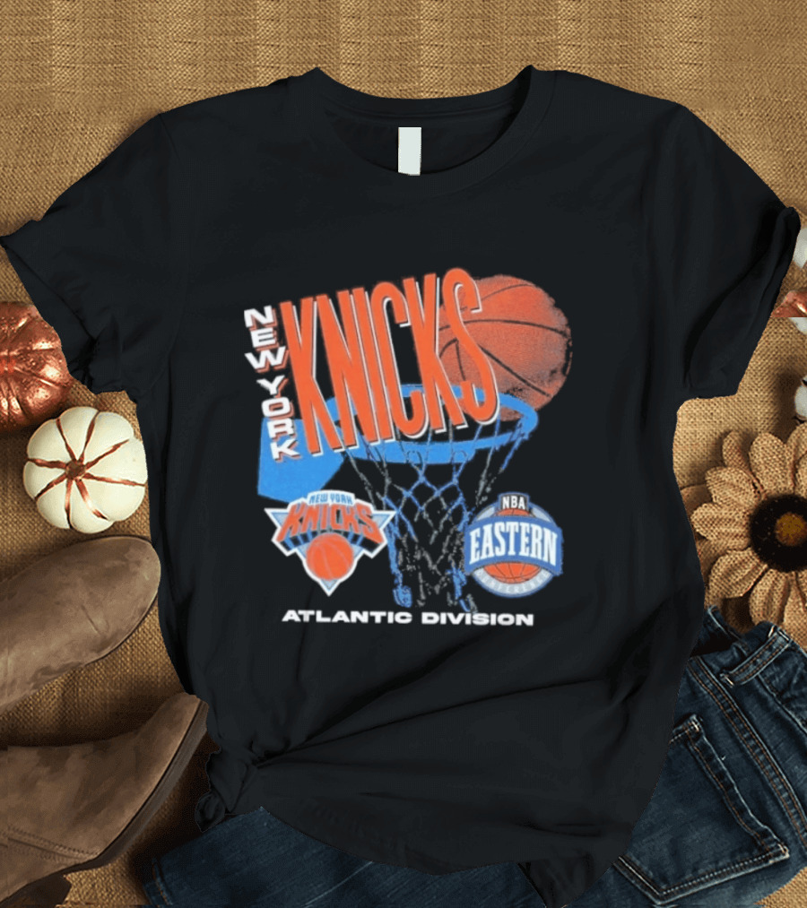 New York Knicks 90s Hardwood Classics Eastern Atlantic Division T-Shirt