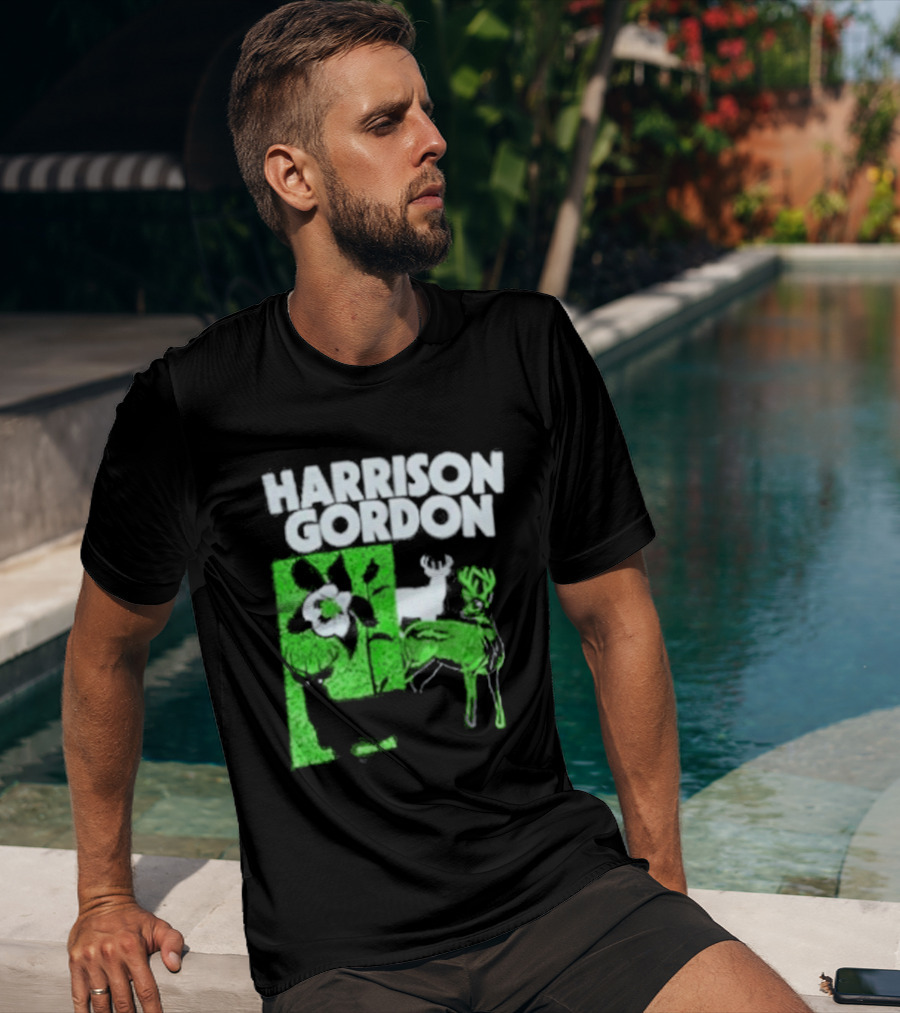 Harrison Gordon Tour Nature Wildlife Deer Flower T-Shirt