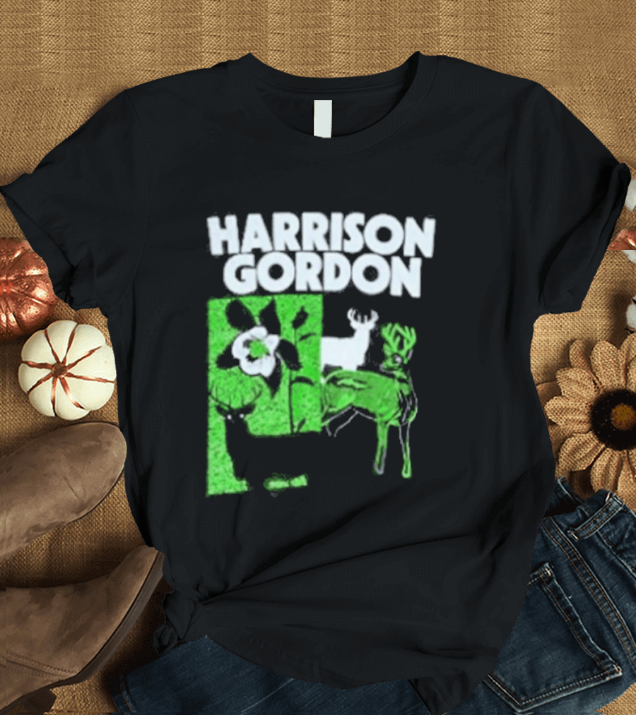 Harrison Gordon Tour Nature Wildlife Deer Flower T-Shirt