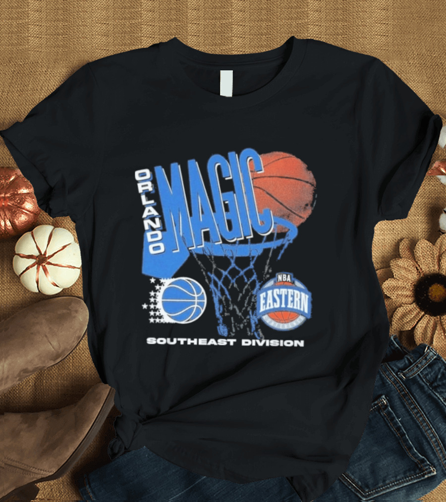 Orlando Magic 90s Hardwood Classics Southeast Division NBA Eastern Conference Basketball T-Shirt