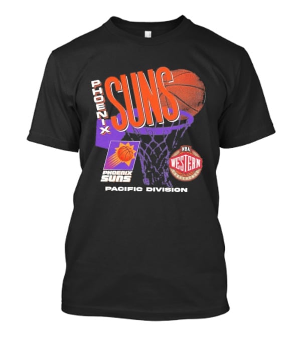 Phoenix Suns 90s Hardwood Classics Pacific Division NBA Western Conference T-Shirt