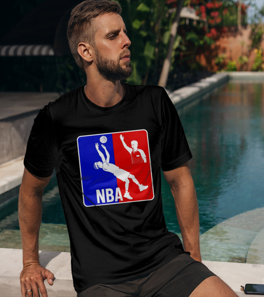 NBA 2026 SGA Flopping Moment OKC Thunder With Referee T-Shirt