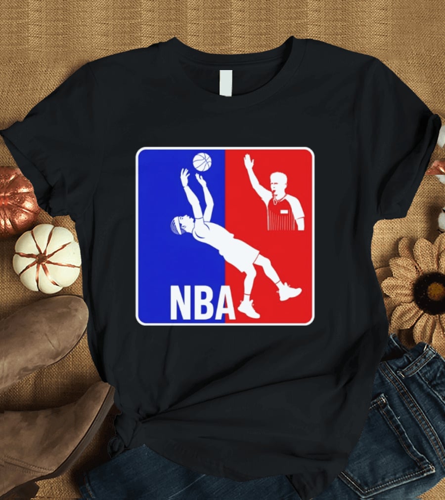 NBA 2026 SGA Flopping Moment OKC Thunder With Referee T-Shirt
