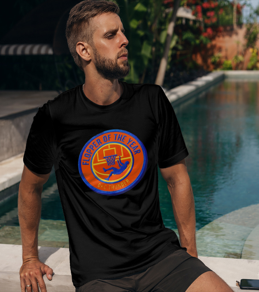 Flopper Of The Year OKC Thunder Basketball Humor SGA Moment T-Shirt