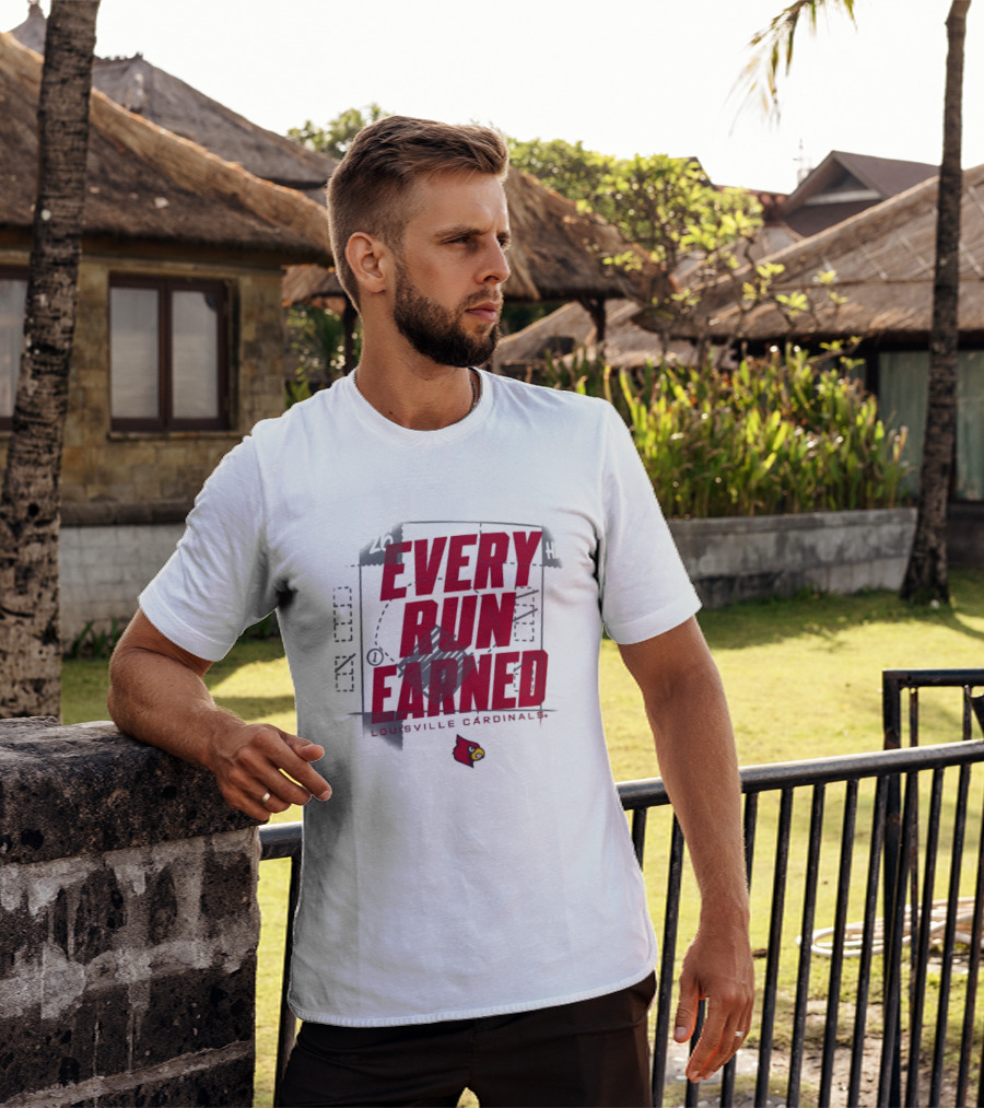 Louisville Cardinals Every Run Earned 2026 Postseason Dugout T-Shirt