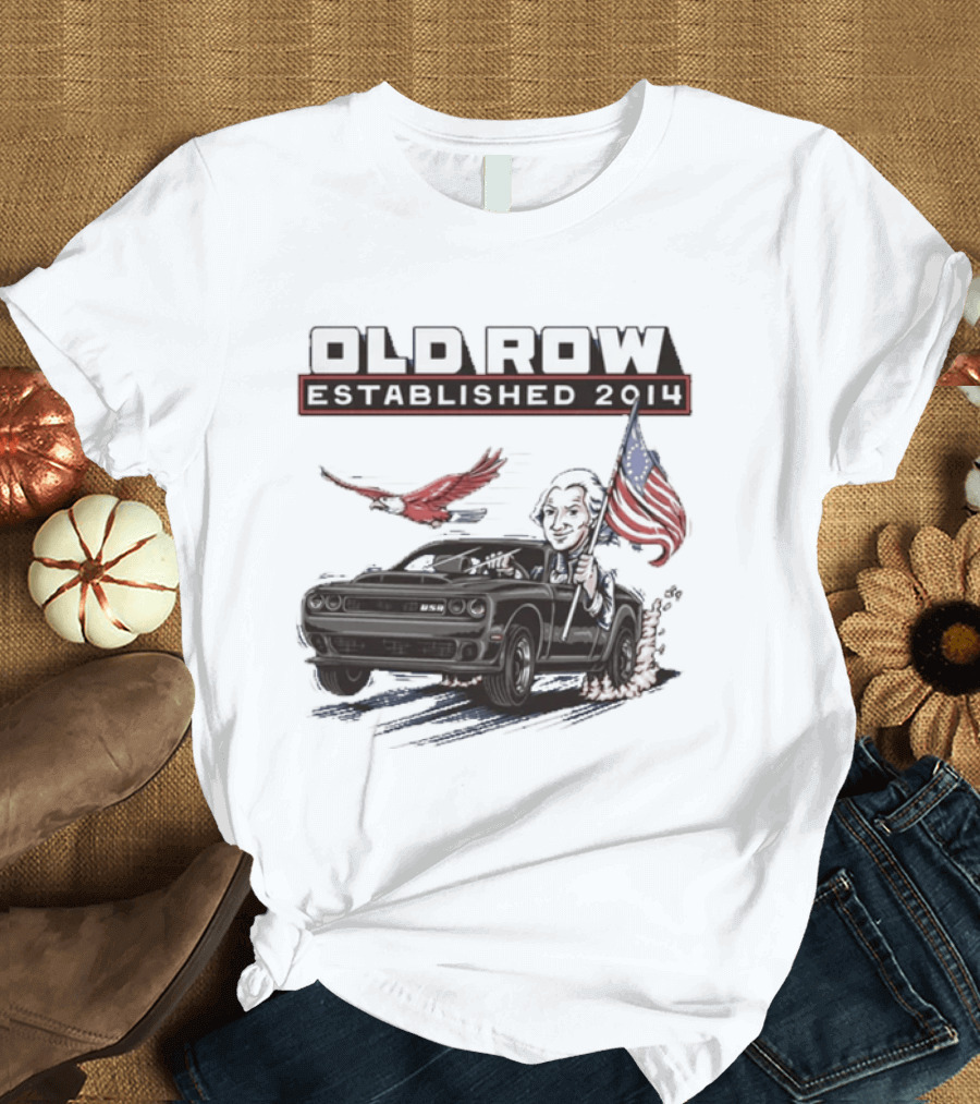 Old Row Established 2010 American Flag And Bald Eagle Patriotic T-Shirt