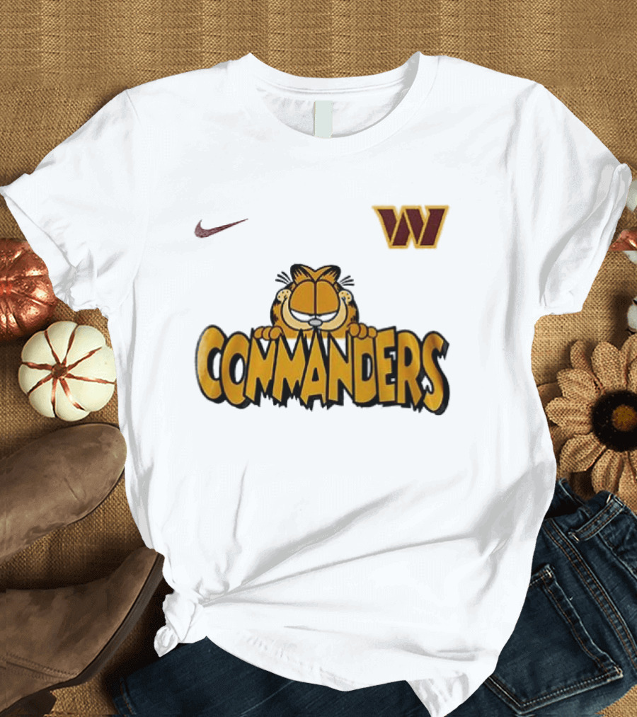 Nike Washington Commanders Garfield Collaboration Football Fan Collection T-Shirt