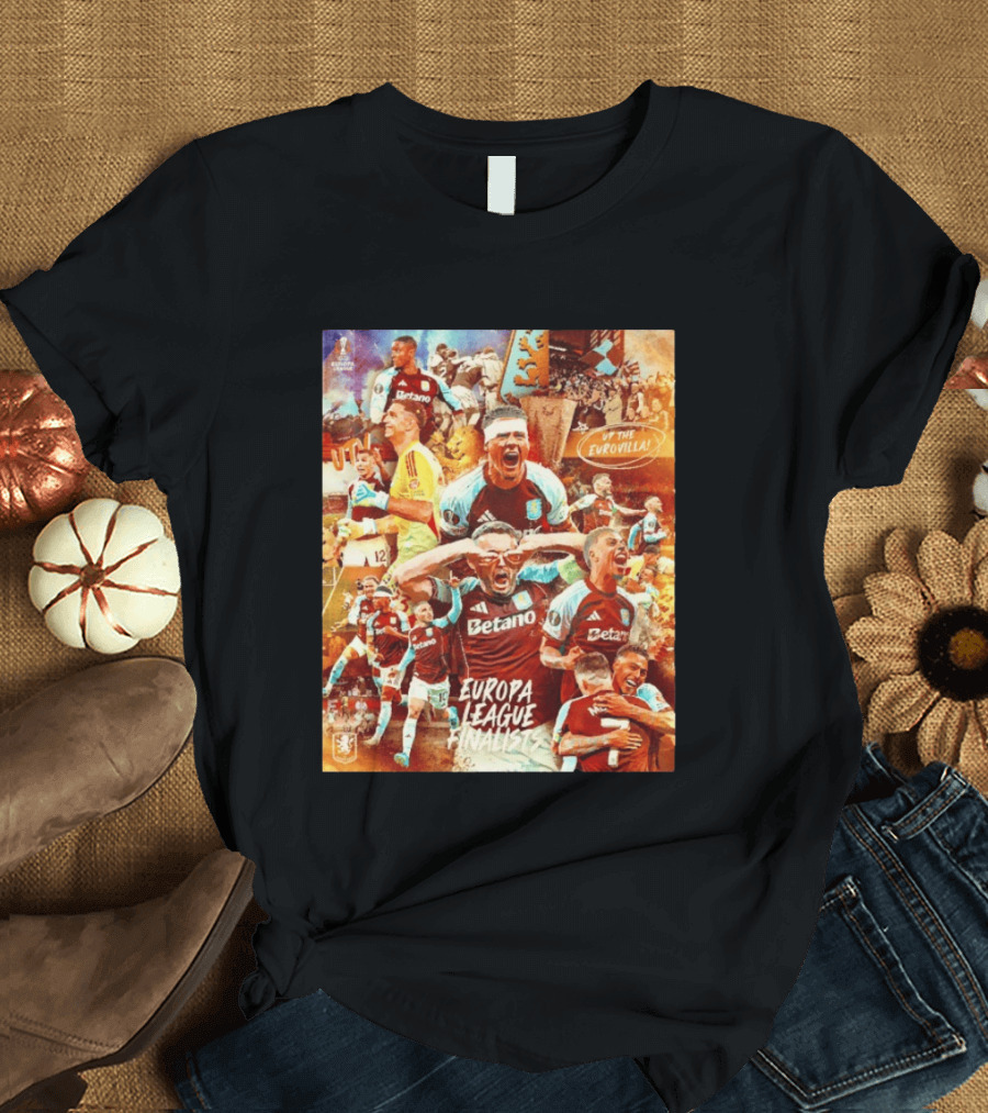 Aston Villa FC Europa League UTV Eurovilla Celebration T-Shirt