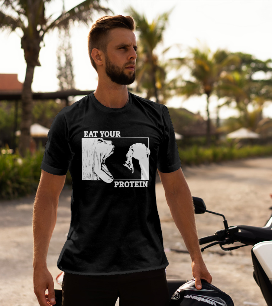 Attack On Titan Eat Your Protein Anime Eaten Scene T-Shirt