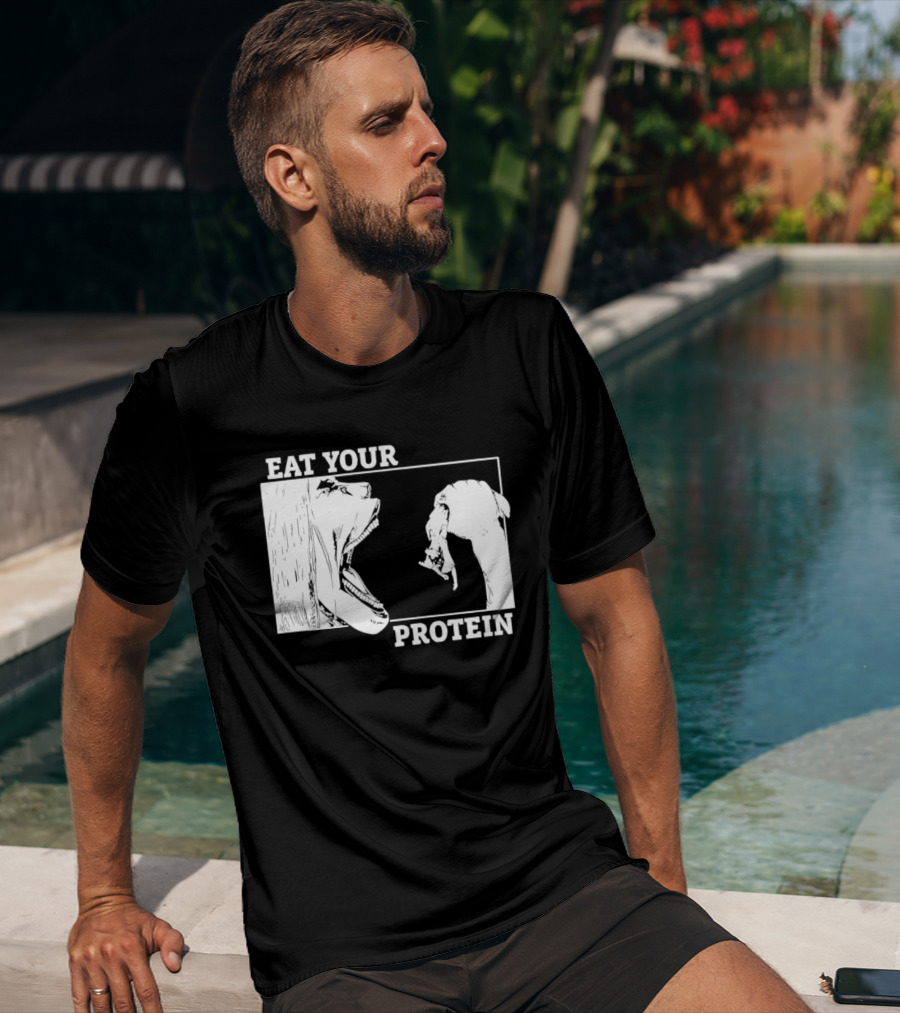 Attack On Titan Eat Your Protein Anime Eaten Scene T-Shirt