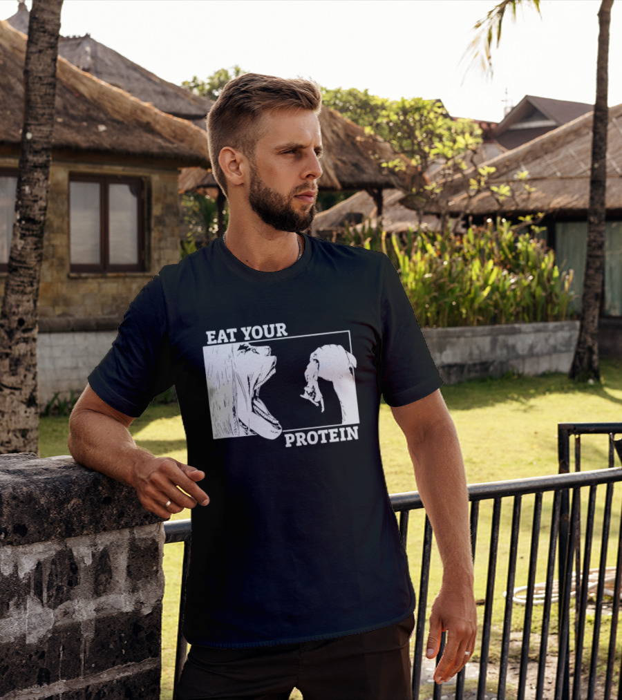 Attack On Titan Eat Your Protein Anime Eaten Scene T-Shirt