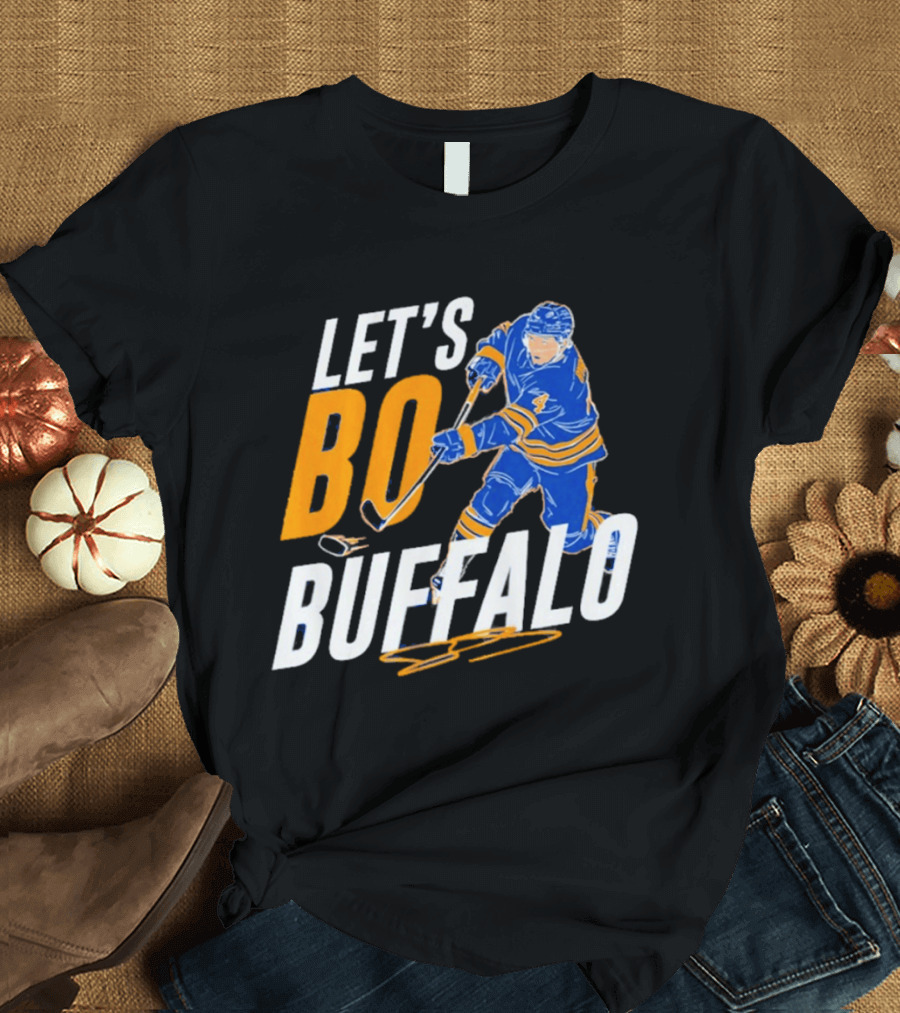 Let's Bo Buffalo Hockey Bowen Byram Buffalo Sabres T-Shirt