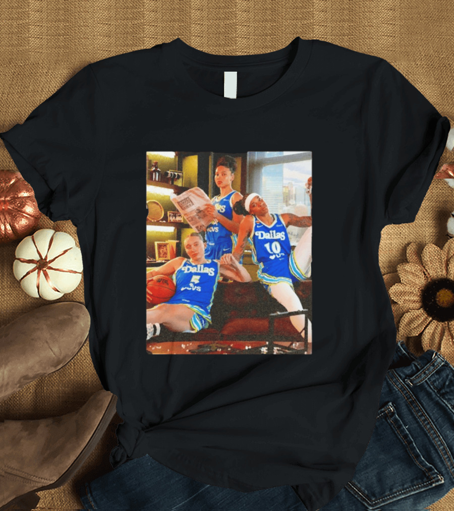 Dallas Wings 2026 Azzi Fudd Paige Bueckers Aziaha James Basketball Photo T-Shirt