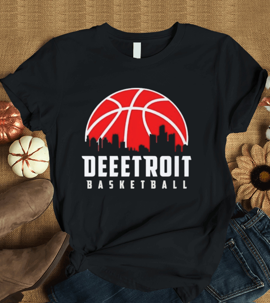 Deetroit Basketball Skyline Drip 2026 T-Shirt
