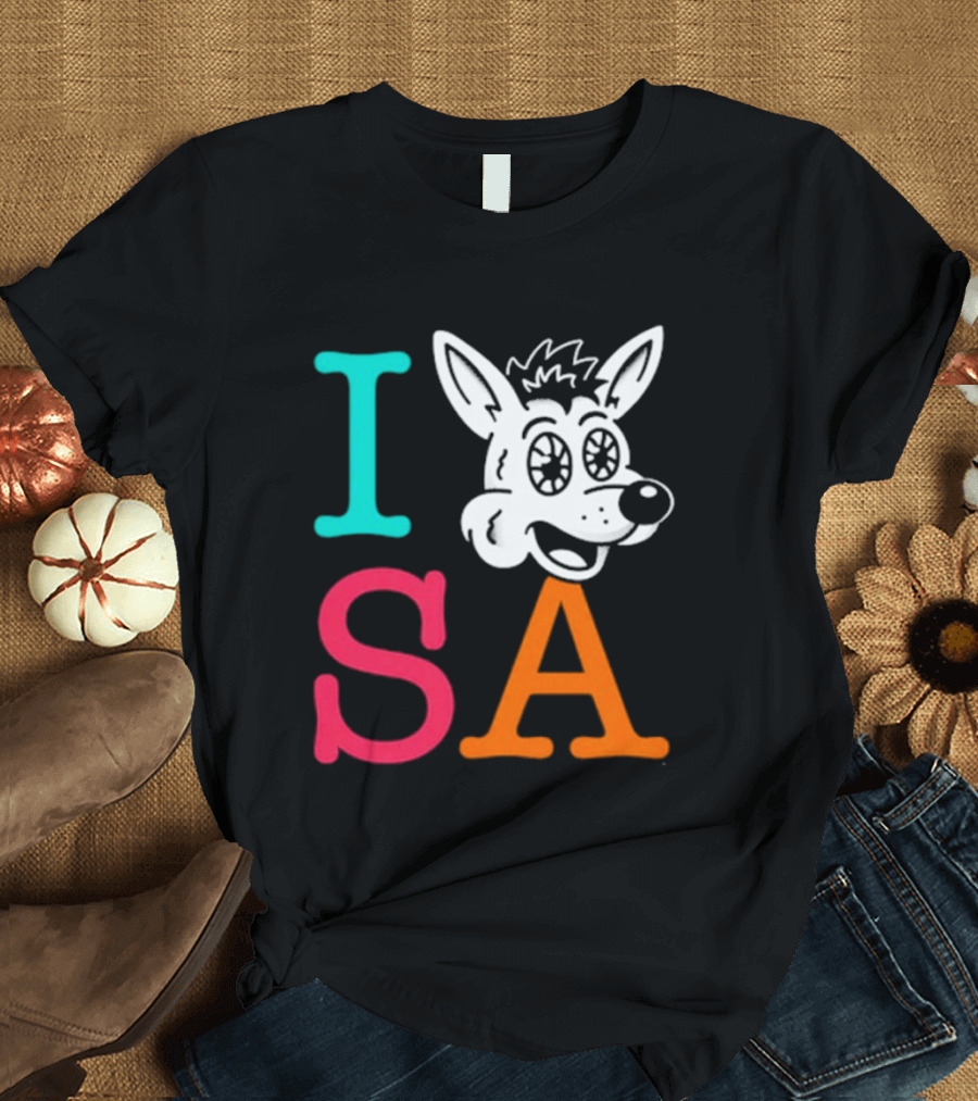 I Love SA Coyote Spurs Basketball T-Shirt