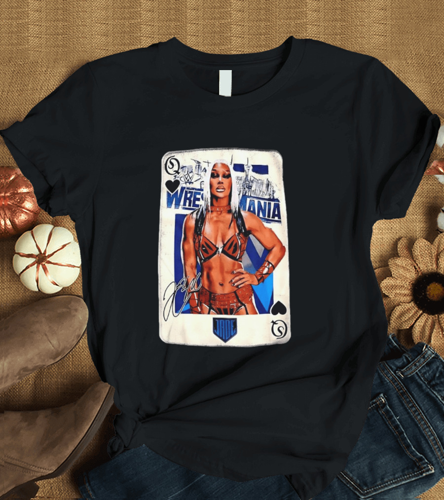 WrestleMania Jade Cargill WWE Playing Card Image T-Shirt