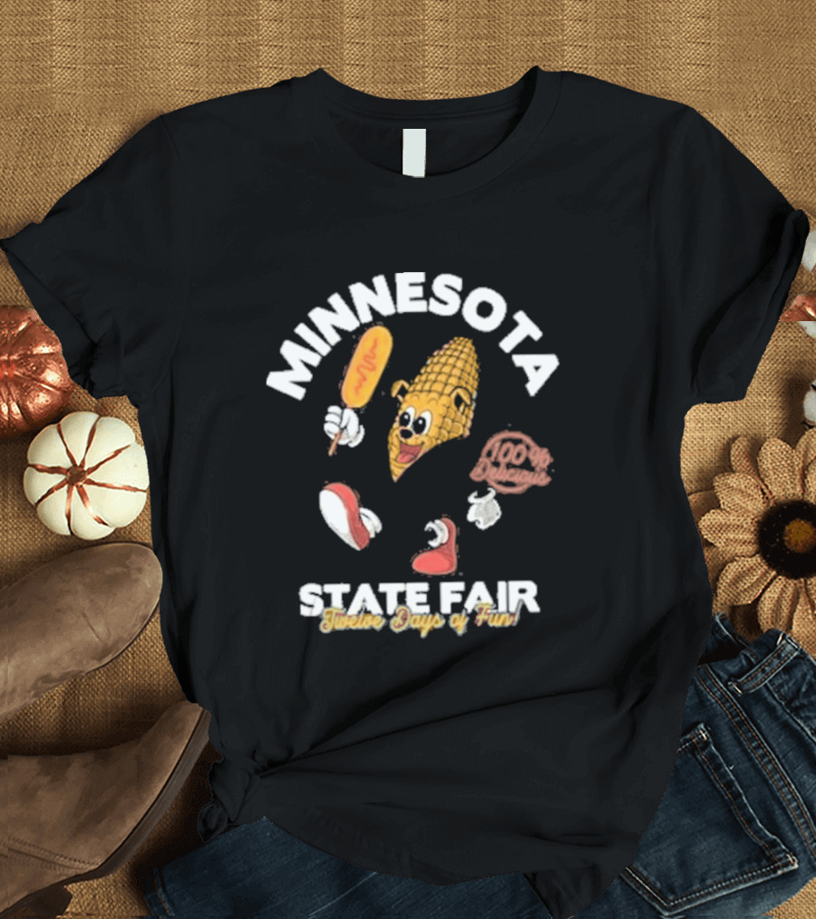 Minnesota State Fair 2026 Running Corn Dog Twelve Days Of Fun T-Shirt