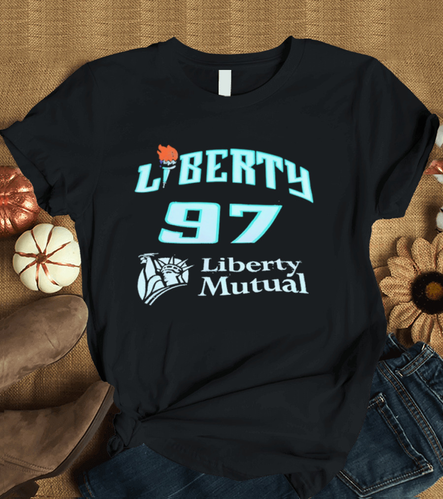 New York Liberty 97 Basketball WNBA Liberty Mutual T-Shirt