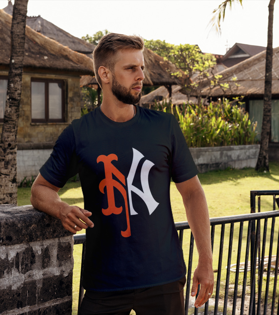 New York Mets Subway Series 2026 NY Logo Giveaway T-Shirt
