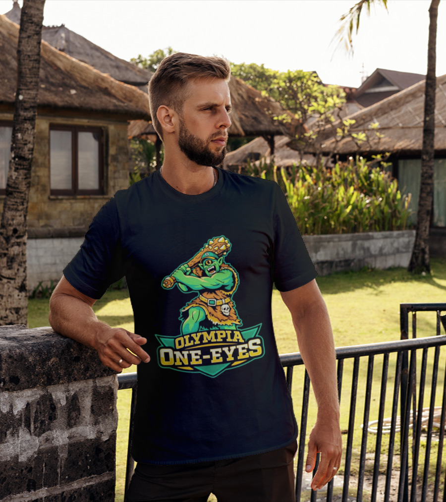 Olympia One Eyes Cyclops With Spiked Mace T-Shirt