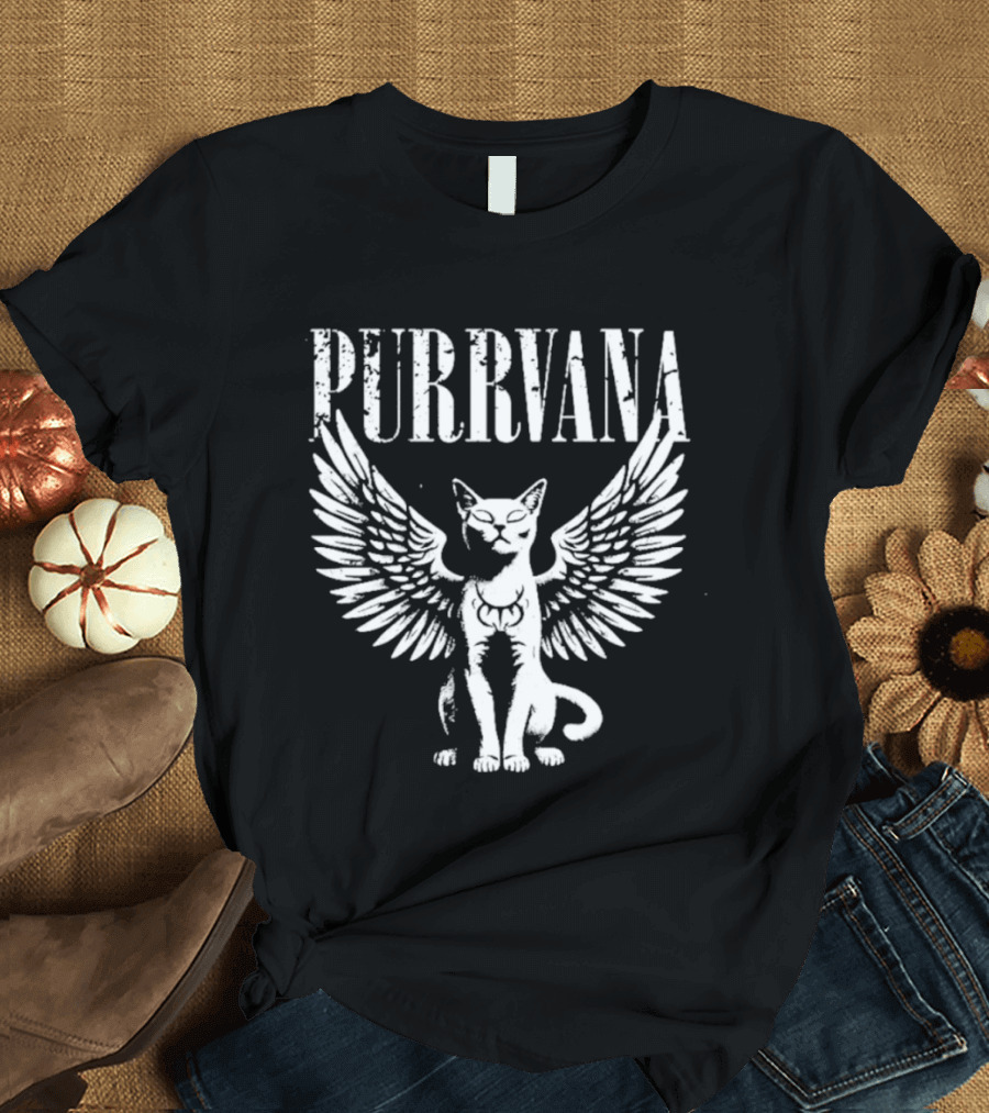 Purrvana Winged Cat T-Shirt