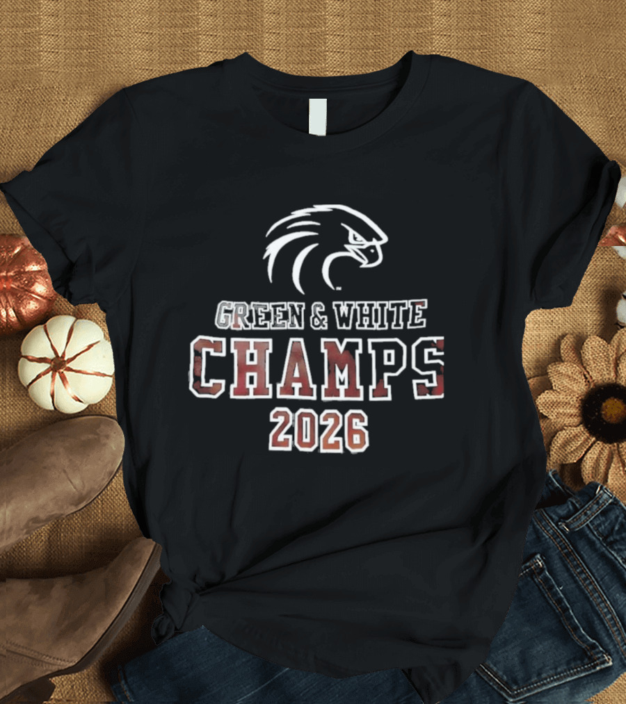 Philadelphia Eagles Green White Champs 2026 T-Shirt