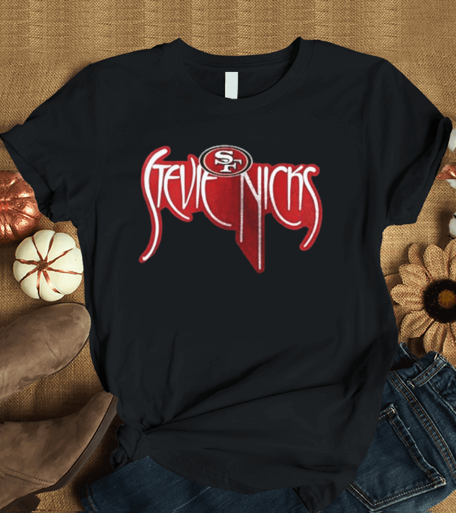 San Francisco 49ers X Stevie Nicks Collaboration SF T-Shirt