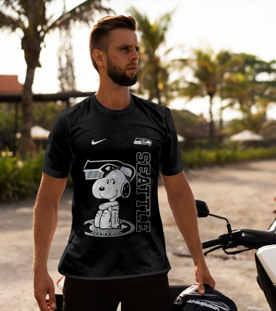 Nike Seattle Seahawks Snoopy Thank You For The Memories T-Shirt