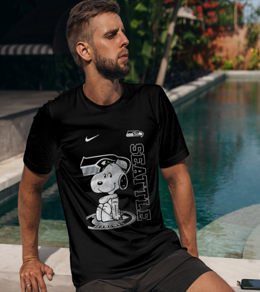 Nike Seattle Seahawks Snoopy Thank You For The Memories T-Shirt