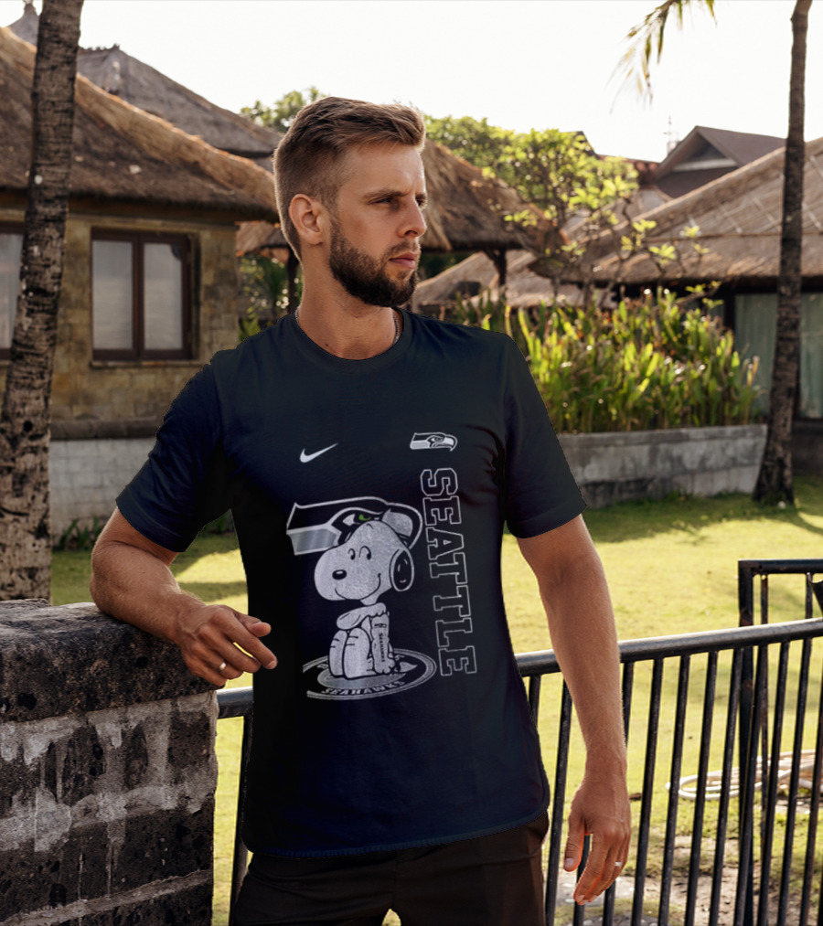 Nike Seattle Seahawks Snoopy Thank You For The Memories T-Shirt