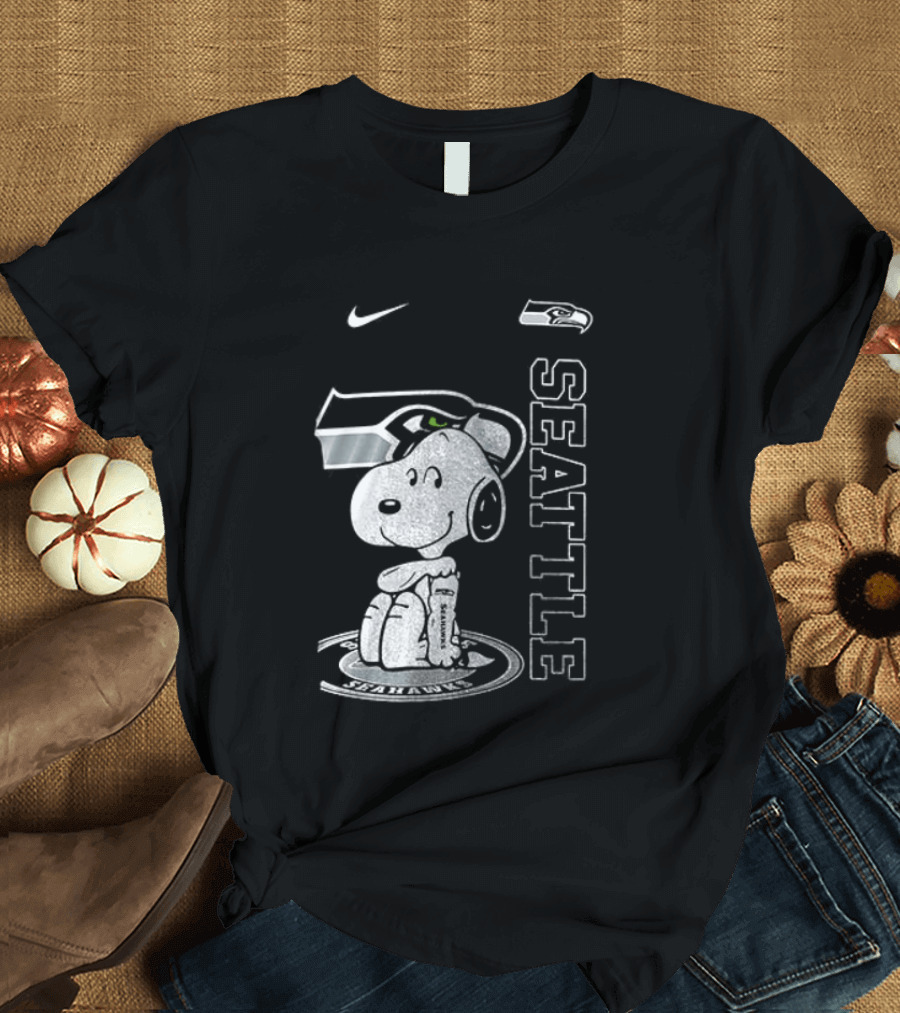 Nike Seattle Seahawks Snoopy Thank You For The Memories T-Shirt