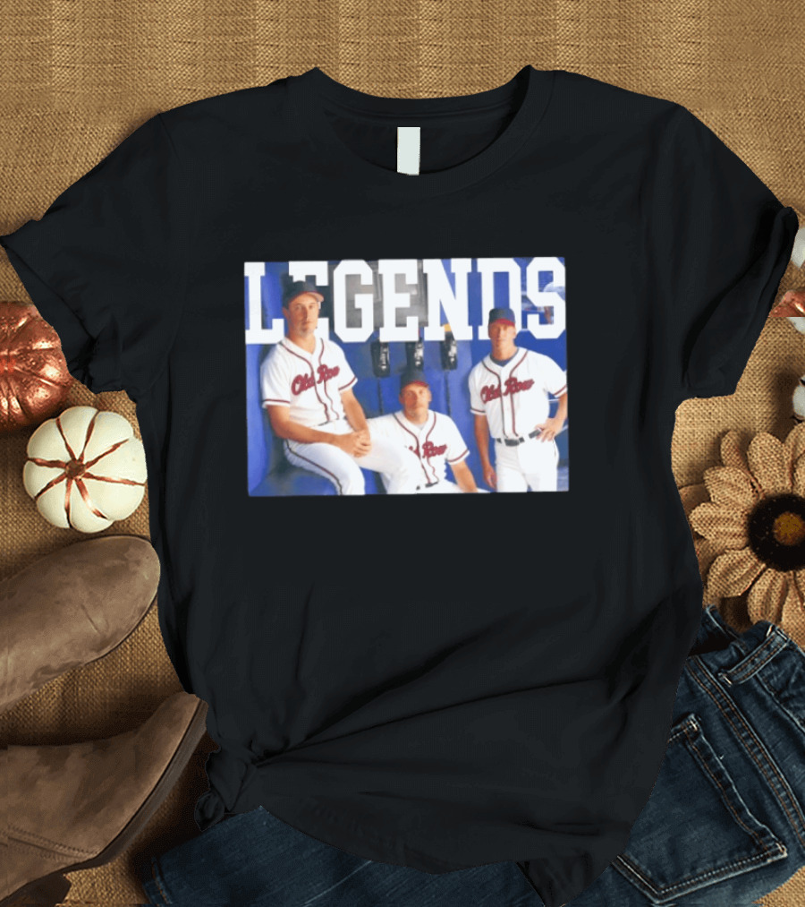 Atlanta Braves Legends The Big Three 1993 2002 T-Shirt