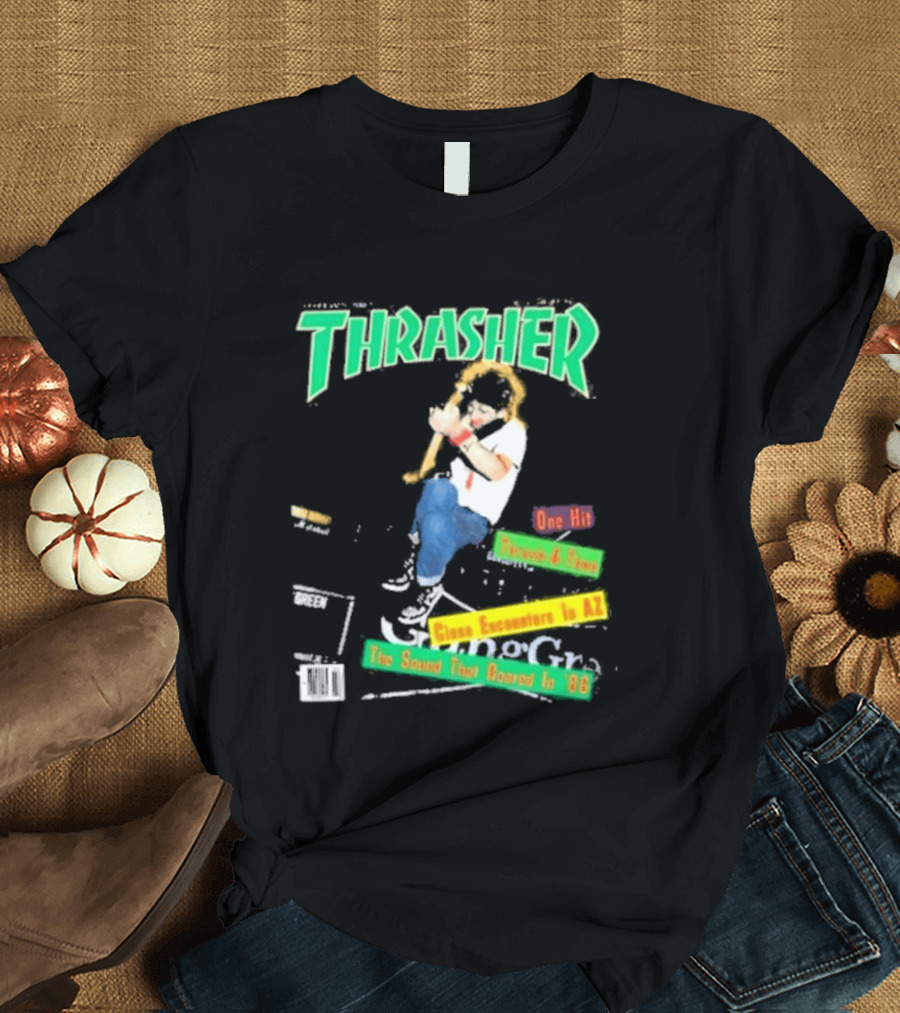 Thrasher Magazine February 1987 Pushead J Sam Somewhere In AZ The Sound You Heard In 86 T-Shirt