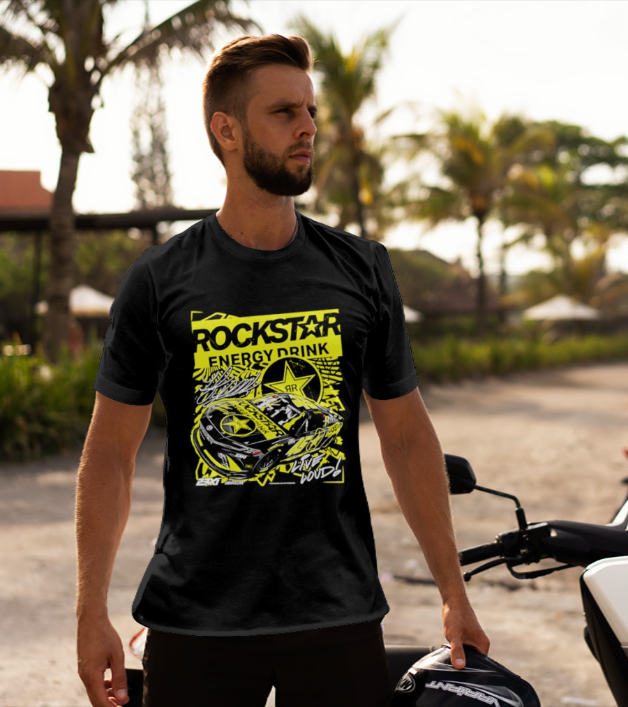 Tyler Reddick 23XI Racing Rockstar Energy Drink Car T-Shirt