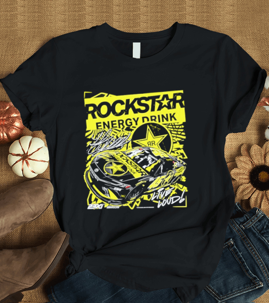 Tyler Reddick 23XI Racing Rockstar Energy Drink Car T-Shirt