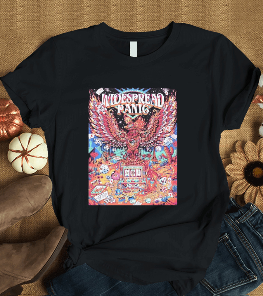 Widespread Panic Las Vegas 2026 Concert With Casino And Phoenix T-Shirt