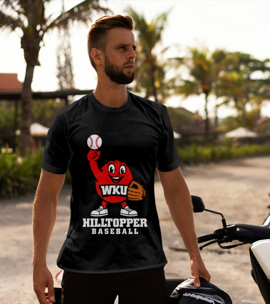 WKU Hilltopper Baseball Mascot With Glove And Ball T-Shirt