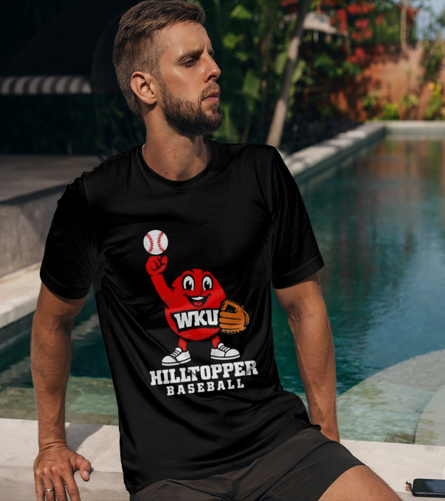 WKU Hilltopper Baseball Mascot With Glove And Ball T-Shirt