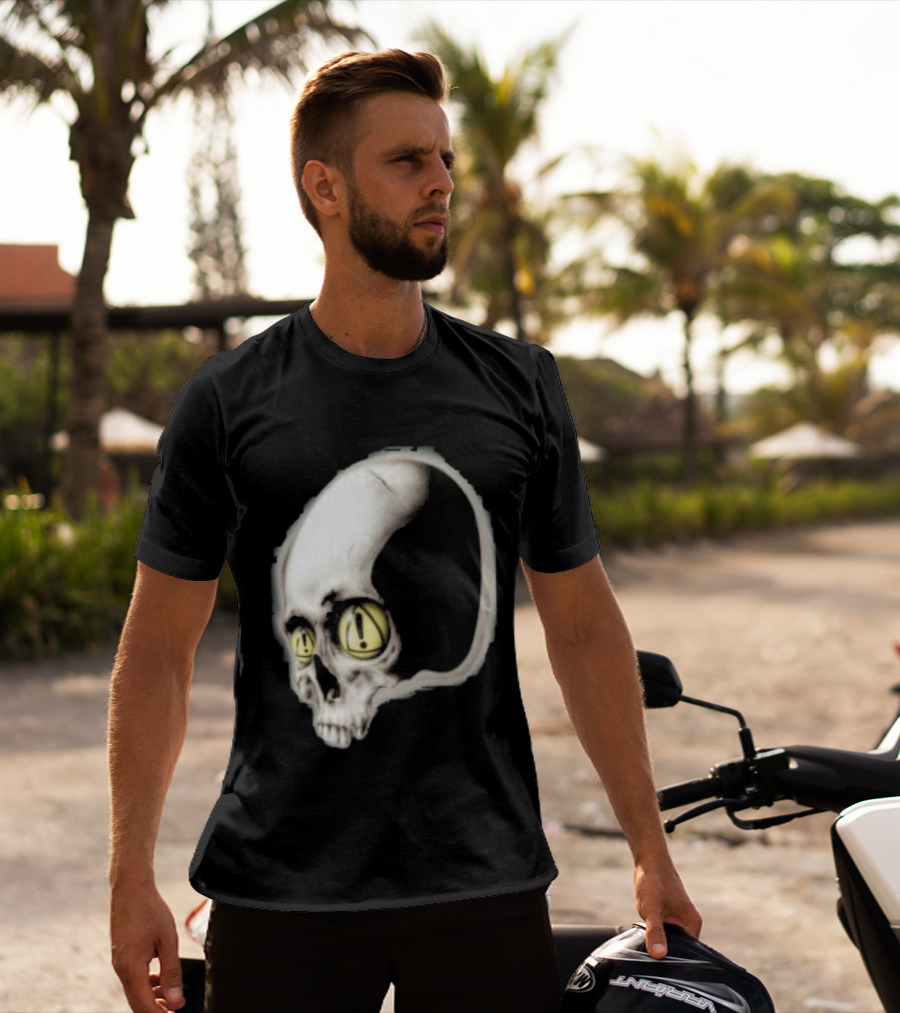 Yeat Dangerous Summer Skull Graphic With Distorted 3D Effect T-Shirt