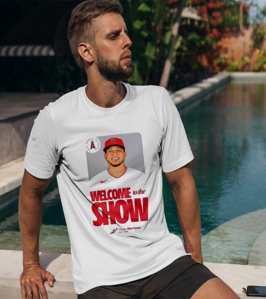 Los Angeles Angels Juan Lagares Welcome To The Show MLB Baseball T-Shirt