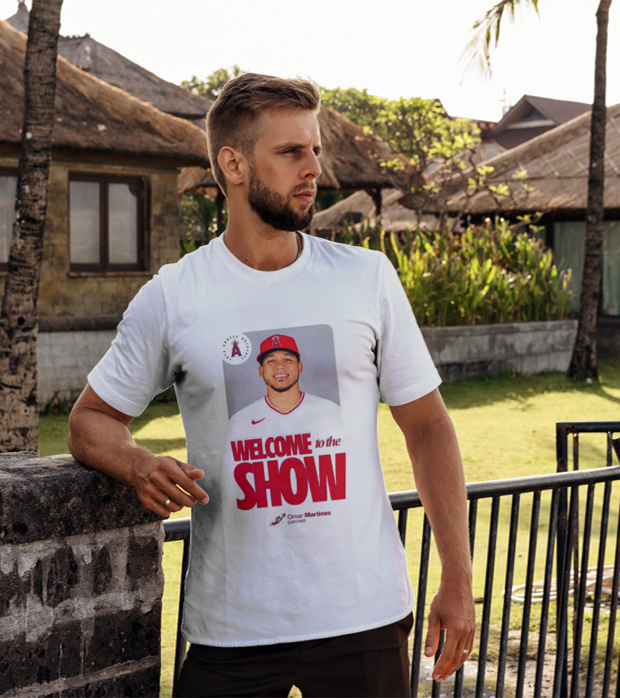 Los Angeles Angels Juan Lagares Welcome To The Show MLB Baseball T-Shirt