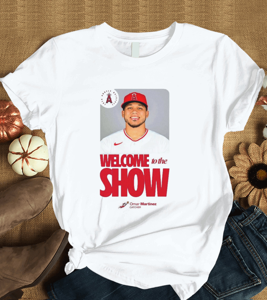 Los Angeles Angels Juan Lagares Welcome To The Show MLB Baseball T-Shirt