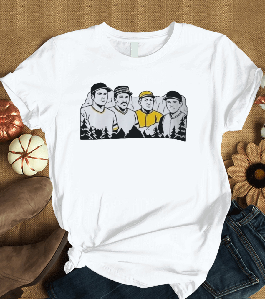 Pittsburgh Baseball Legends Mount Rushmore Pirates T-Shirt