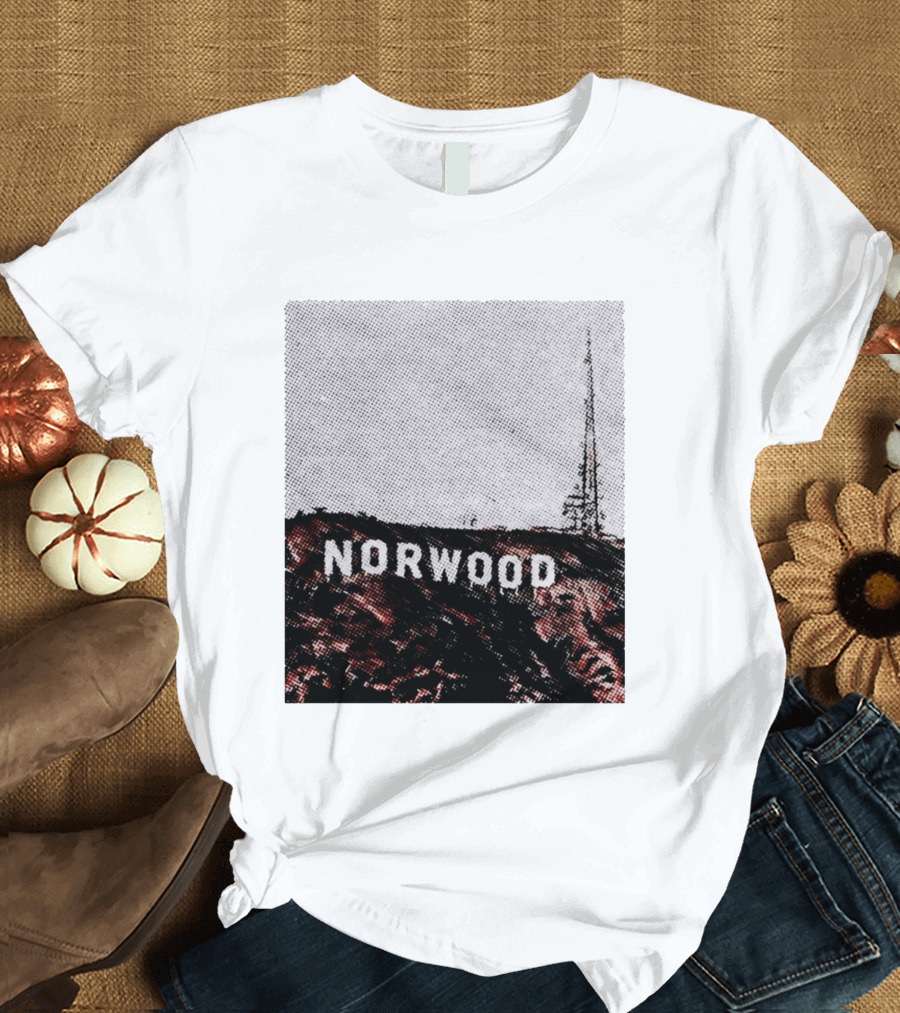 Norwood Hills Sign Parody Hollywood Hills T-Shirt