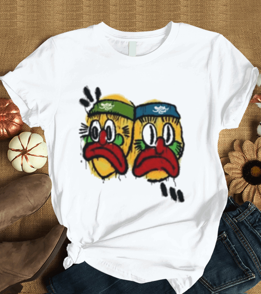 Rolling Loud RL X RL Slawn Jester Two Sad Faces Headbands T-Shirt