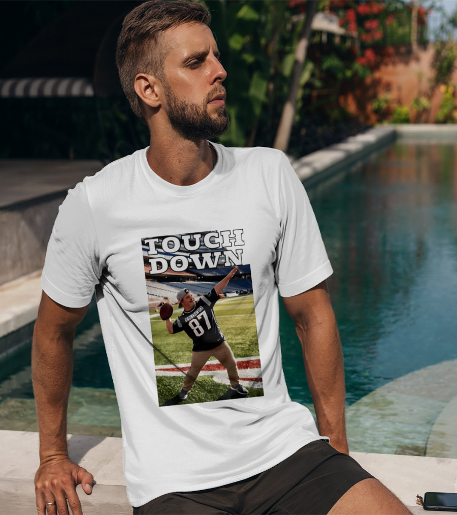 Touchdown Gronkowski 87 Football Player Stadium T-Shirt