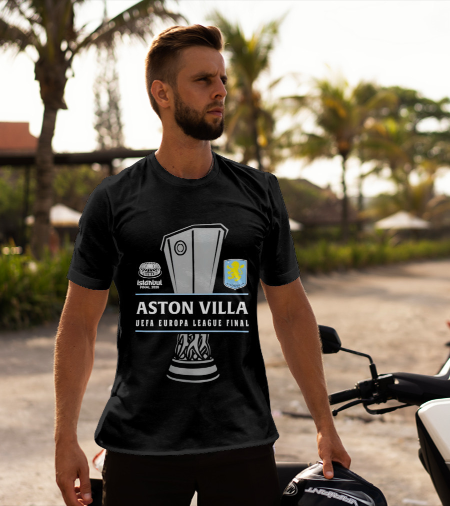 Aston Villa UEFA Europa League Final Trophy 2026 T-Shirt
