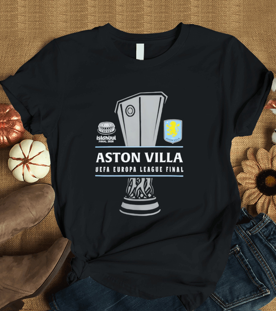 Aston Villa UEFA Europa League Final Trophy 2026 T-Shirt
